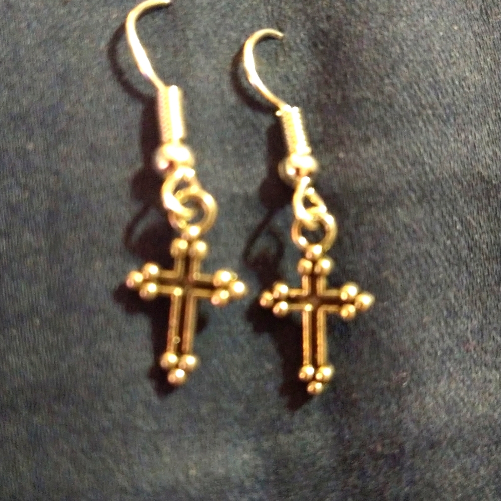 Cross earrings